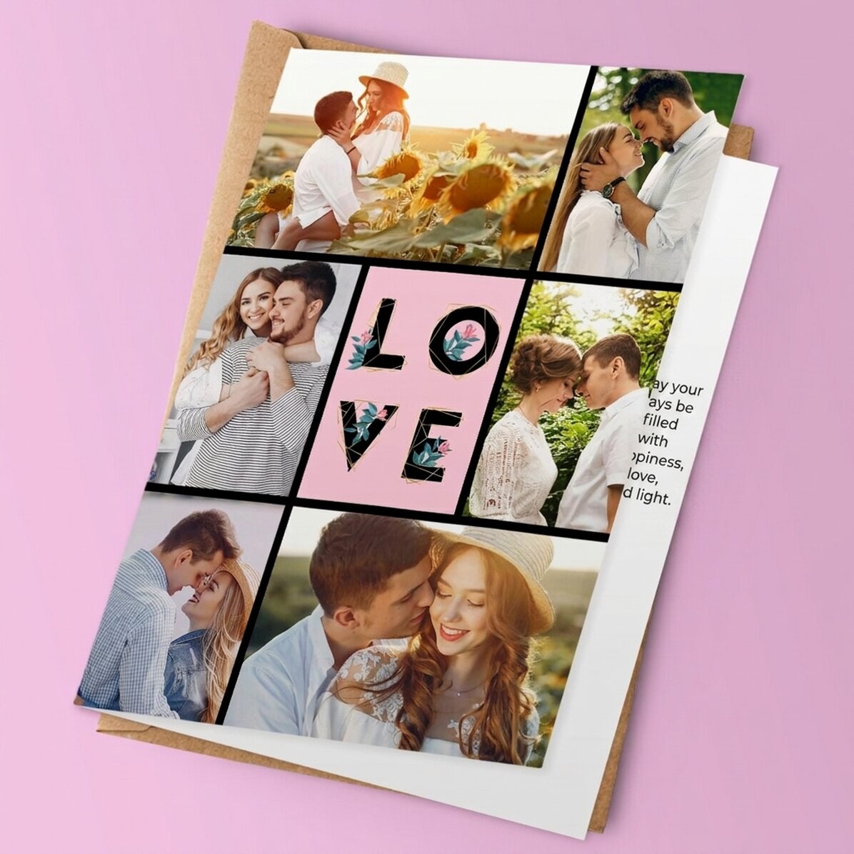 Personalizované přání s fotografiemi – Love