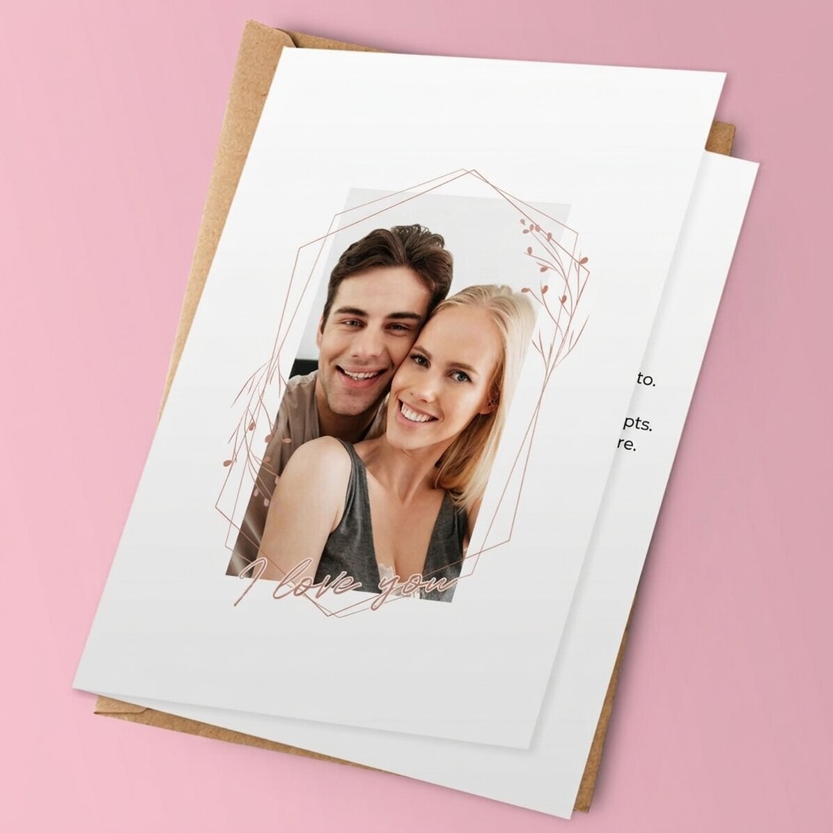 Personalizované přání s fotografií – Miluji tě!