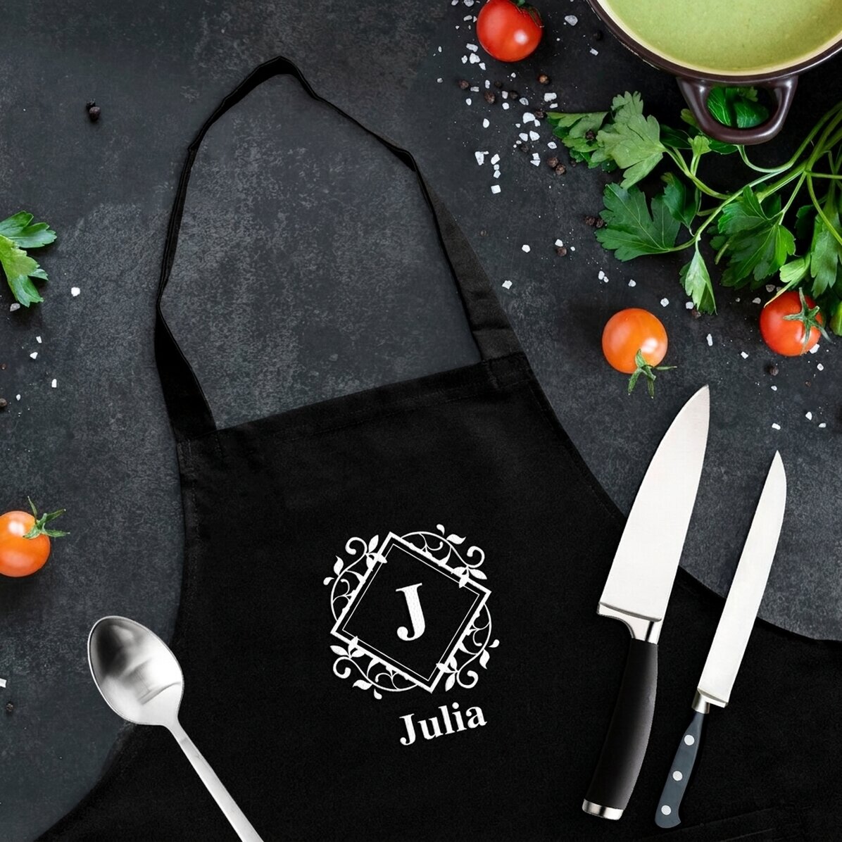 Personalizovaná taška s monogramem a textem – Leaves