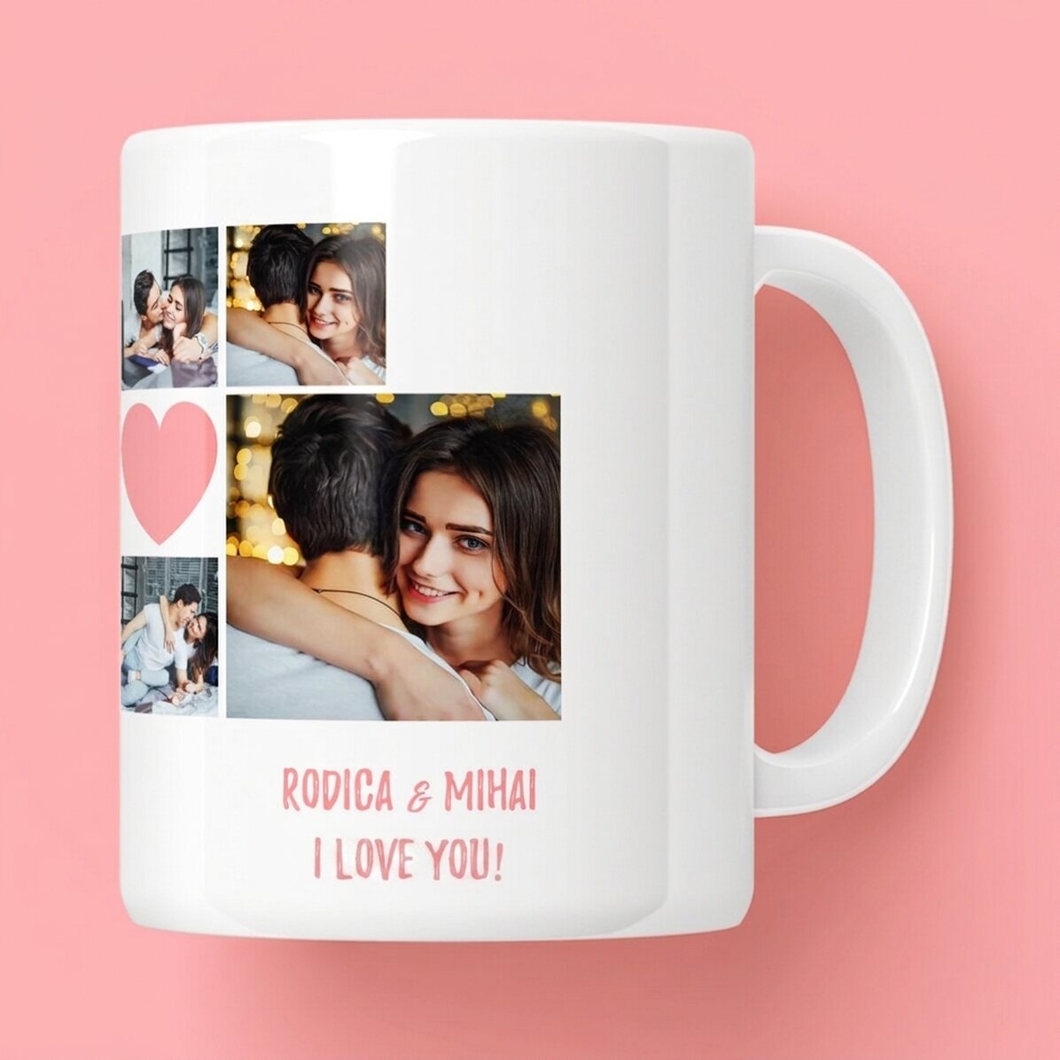 Personalizovaný hrnek se 6 fotografiemi a textem – Společné chvíle