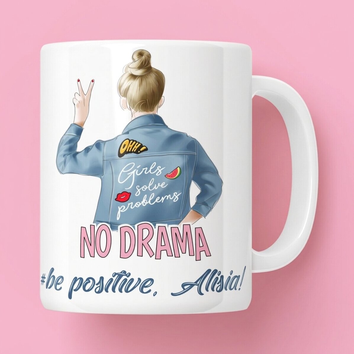 Personalizovaný hrnek s nápisem – No drama