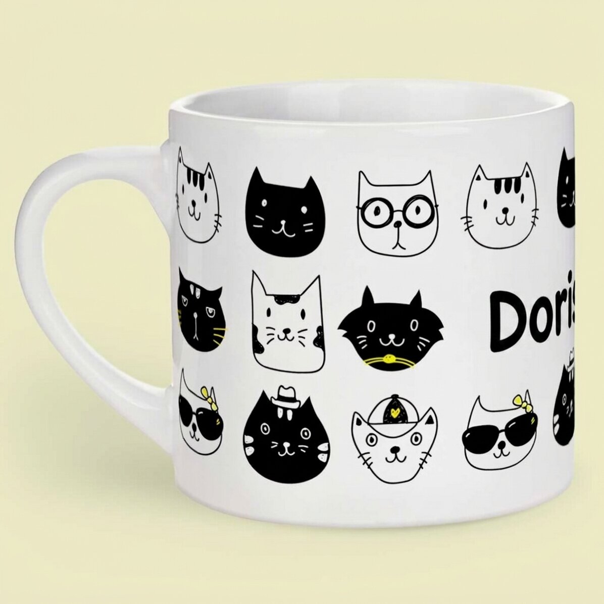 Personalizovaný dětský hrnek s nápisem – Cats
