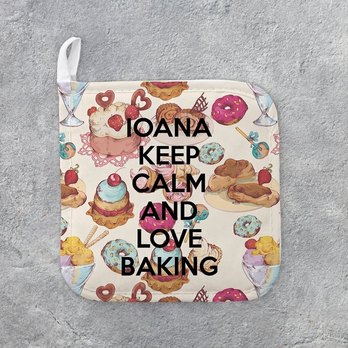 Personalizovaný podstavec pod horký hrnec s nápisem – Keep Calm
