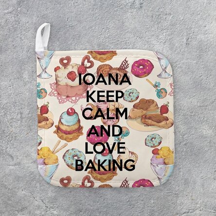 Personalizovaný podstavec pod horký hrnec s nápisem – Keep Calm