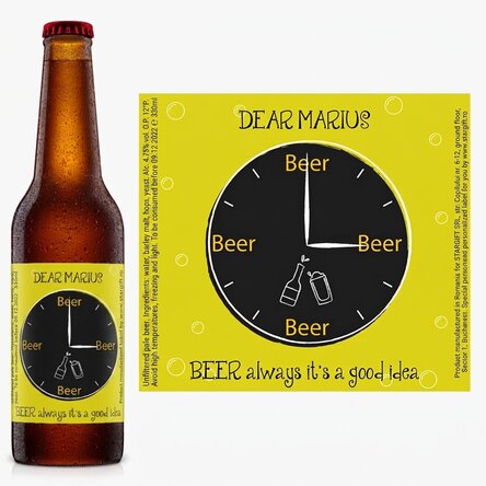 Pivo s vlastním textem – Pivo je vždycky dobrý nápad