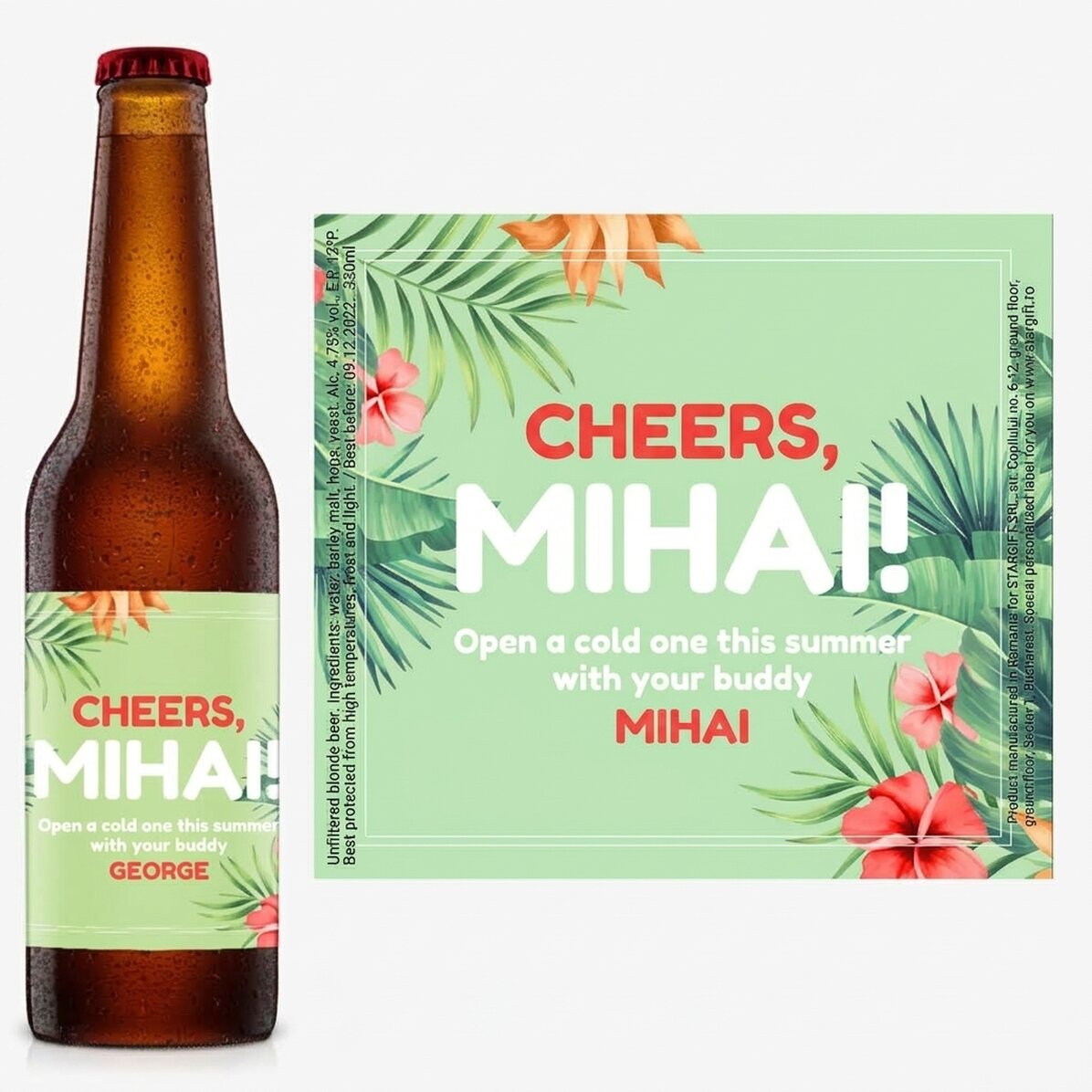 Pivo s vlastním textem – Hibiscus
