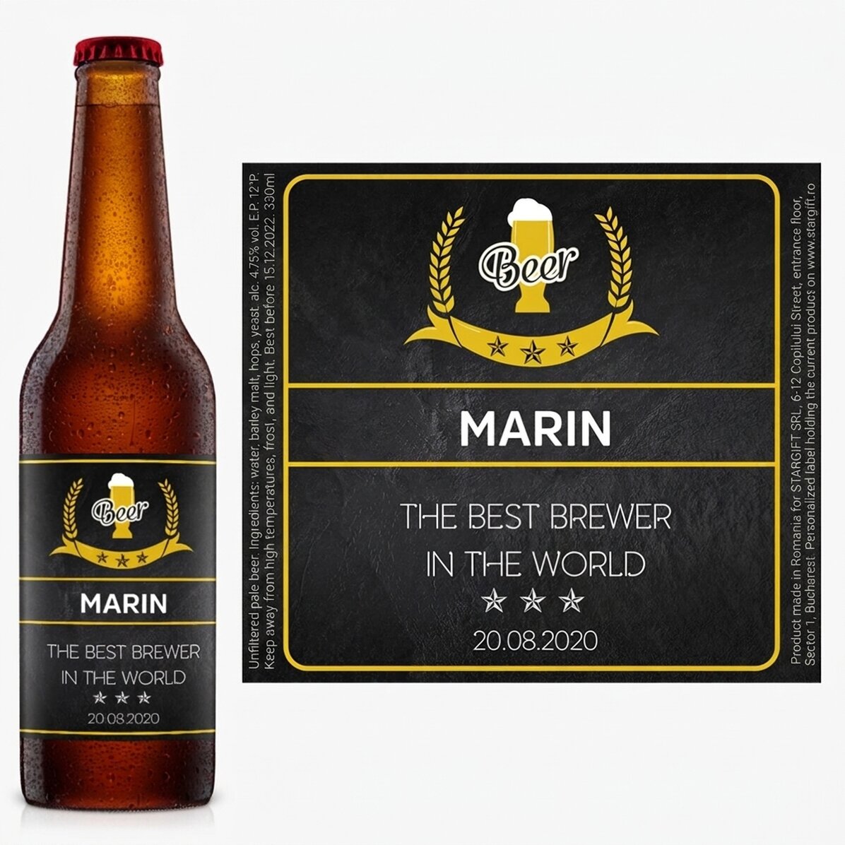 Pivo s vlastním textem – The best brewer