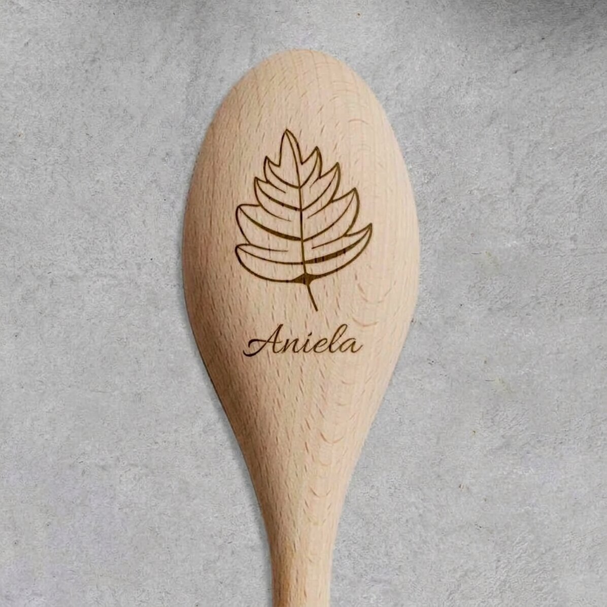 Dřevěná lžíce s osobním potiskem – Podzimní chutě