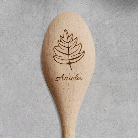 Personalised wooden spoon - Autumn flavours