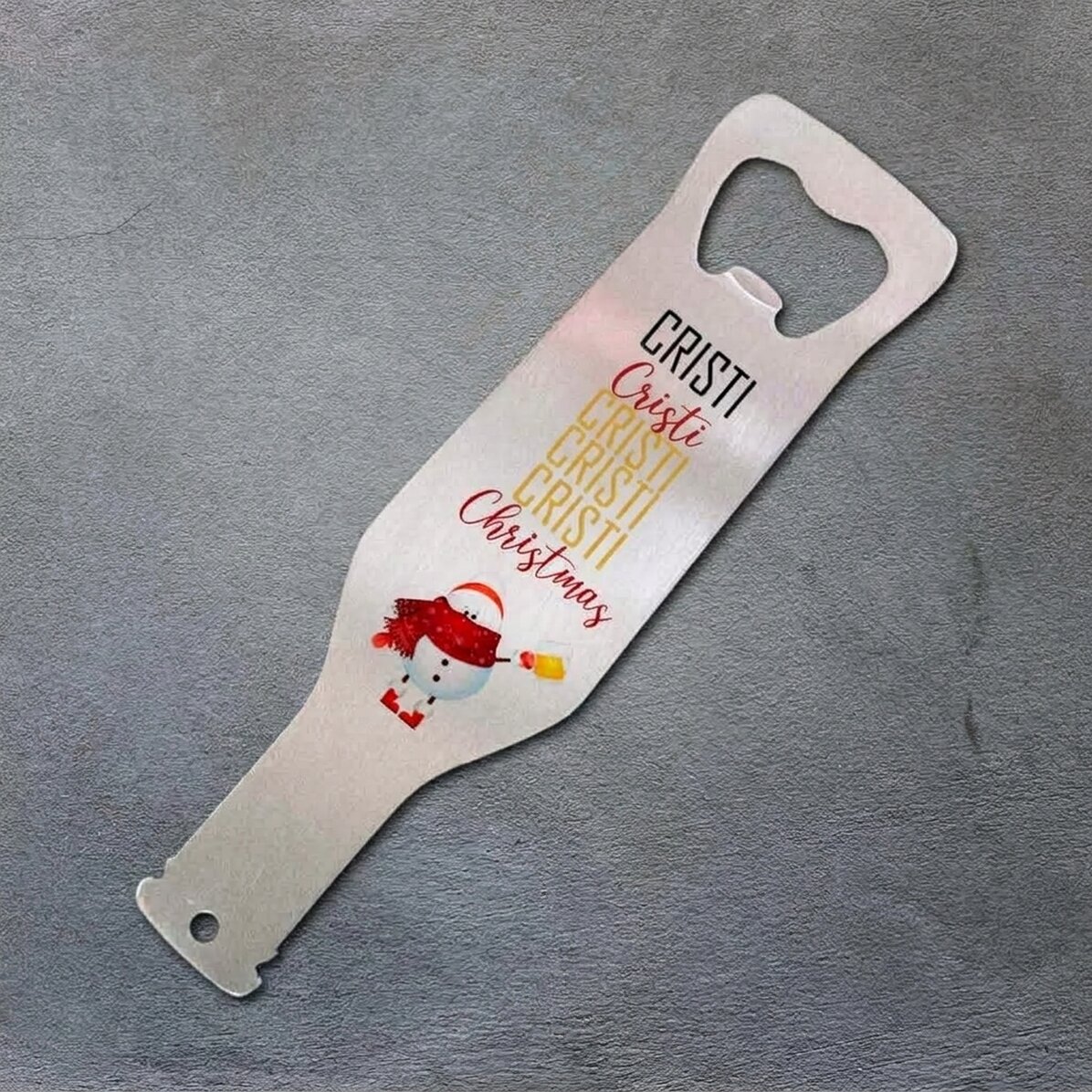 Personalizovaný otvírák na pivo – Přejeme vám veselé, radostné a krásné Vánoce