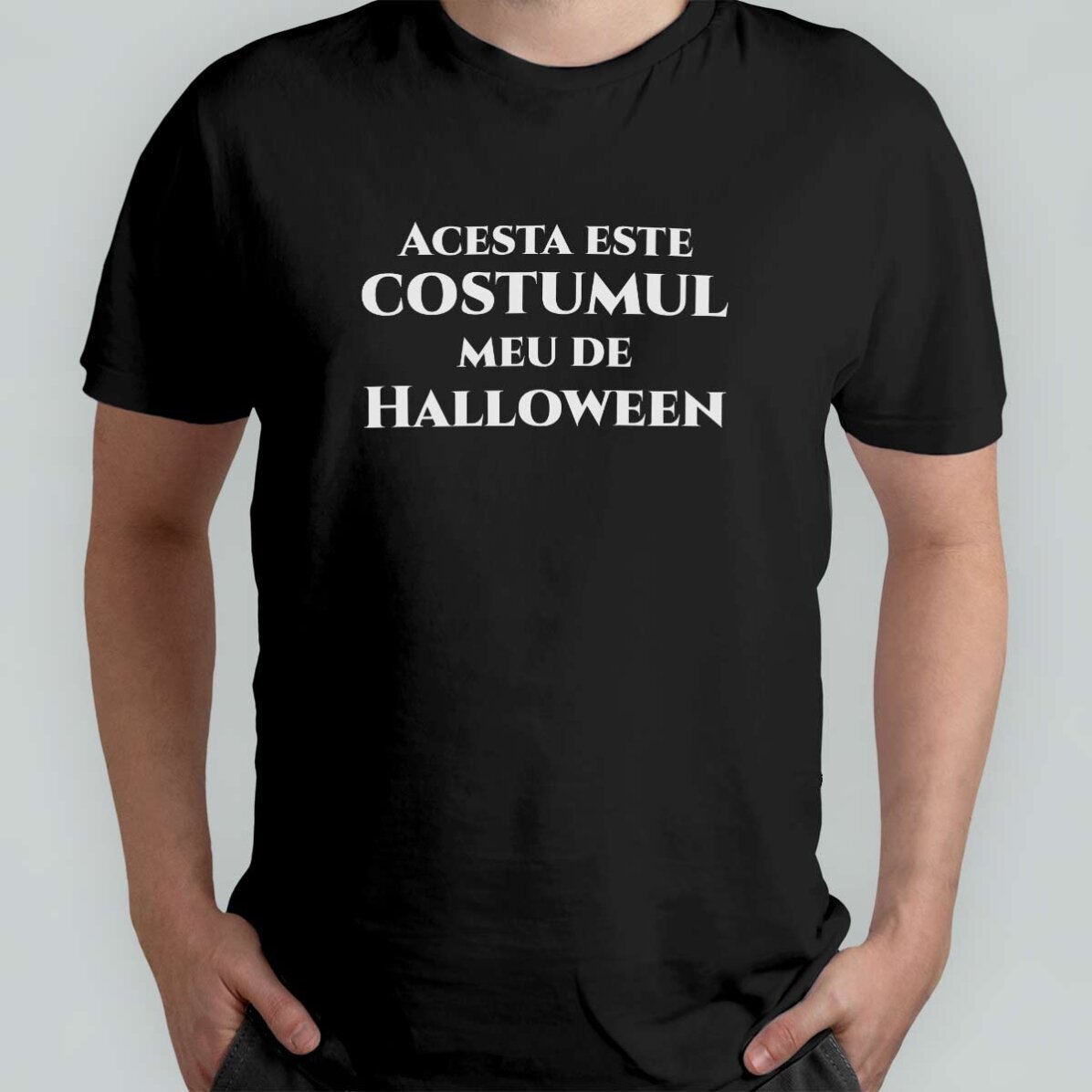 Bavlněné tričko s vlastním nápisem – Halloween