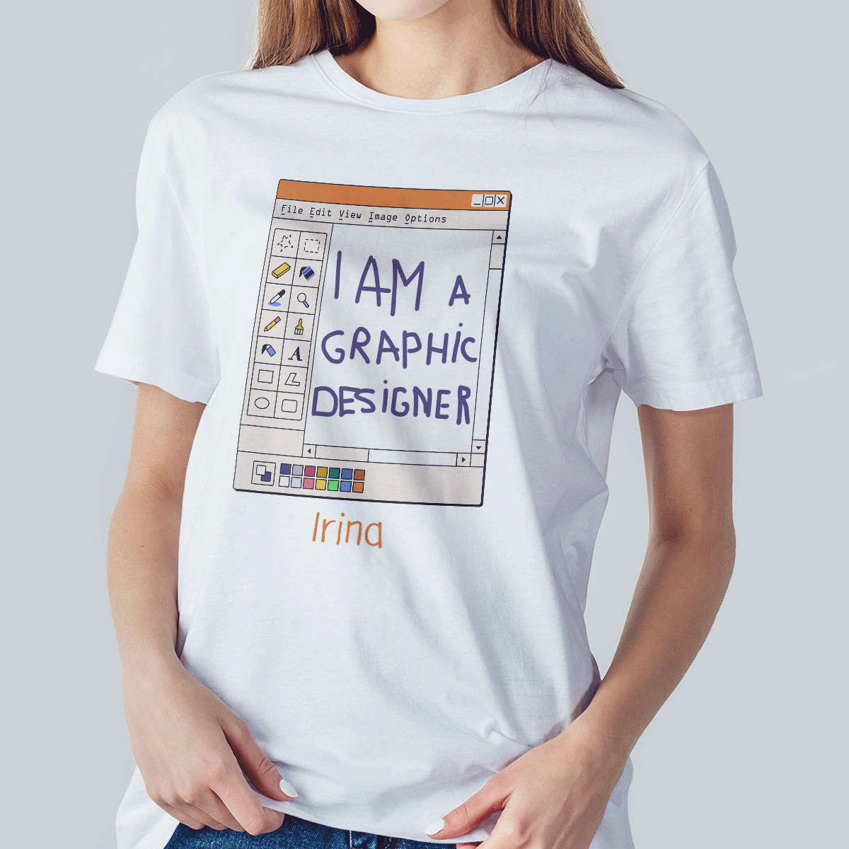 Bavlněné tričko s vlastním jménem – Graphic Designer