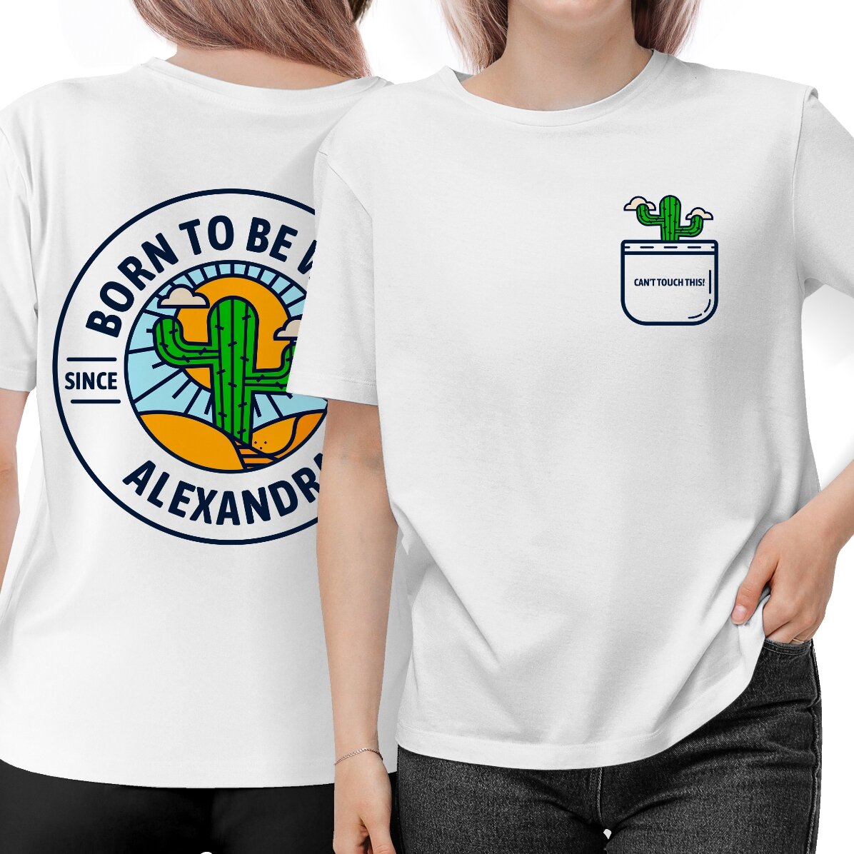 Bavlněné tričko s vlastním nápisem – Born to be wild