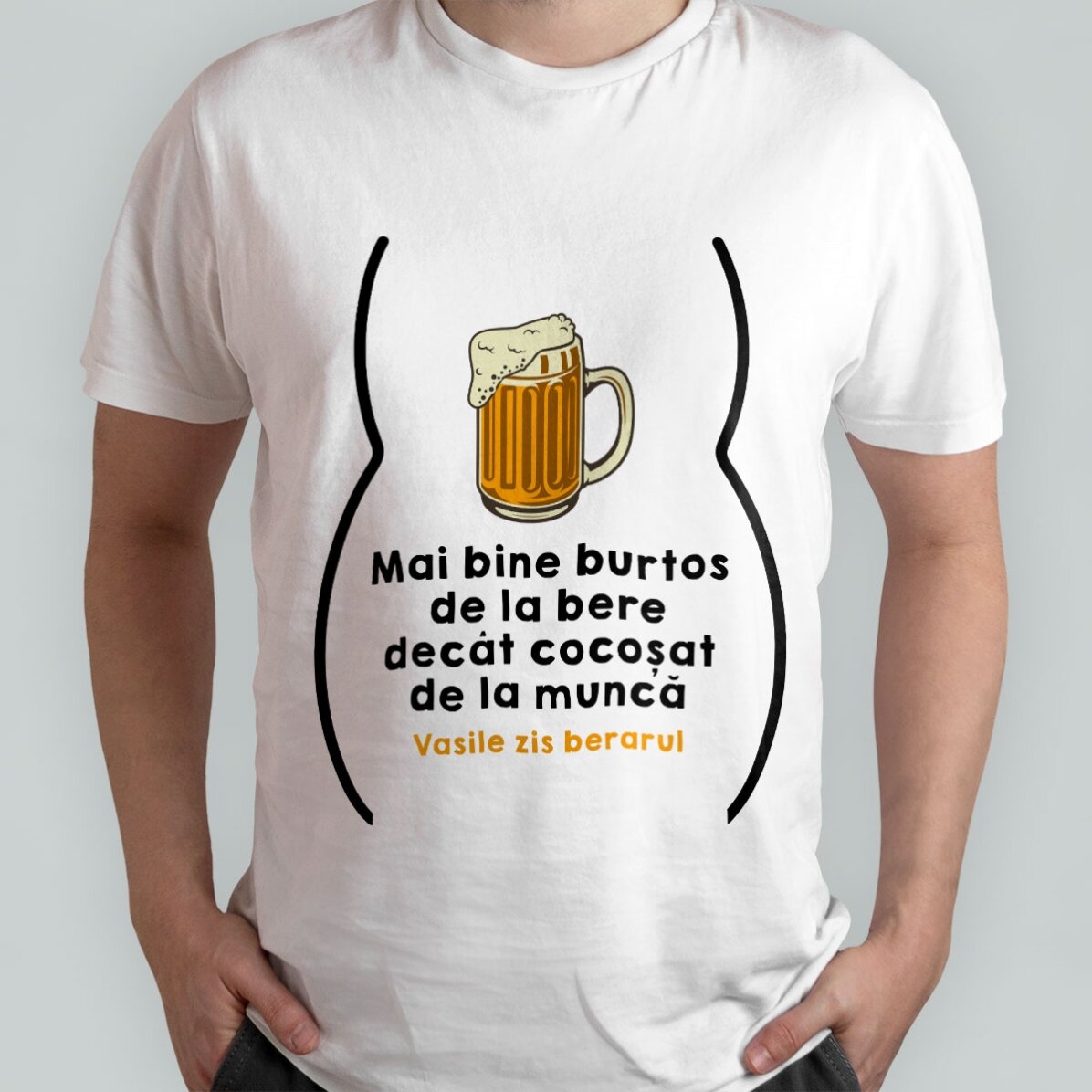 Bavlněné tričko s vlastním nápisem – „Burtos de la bere“