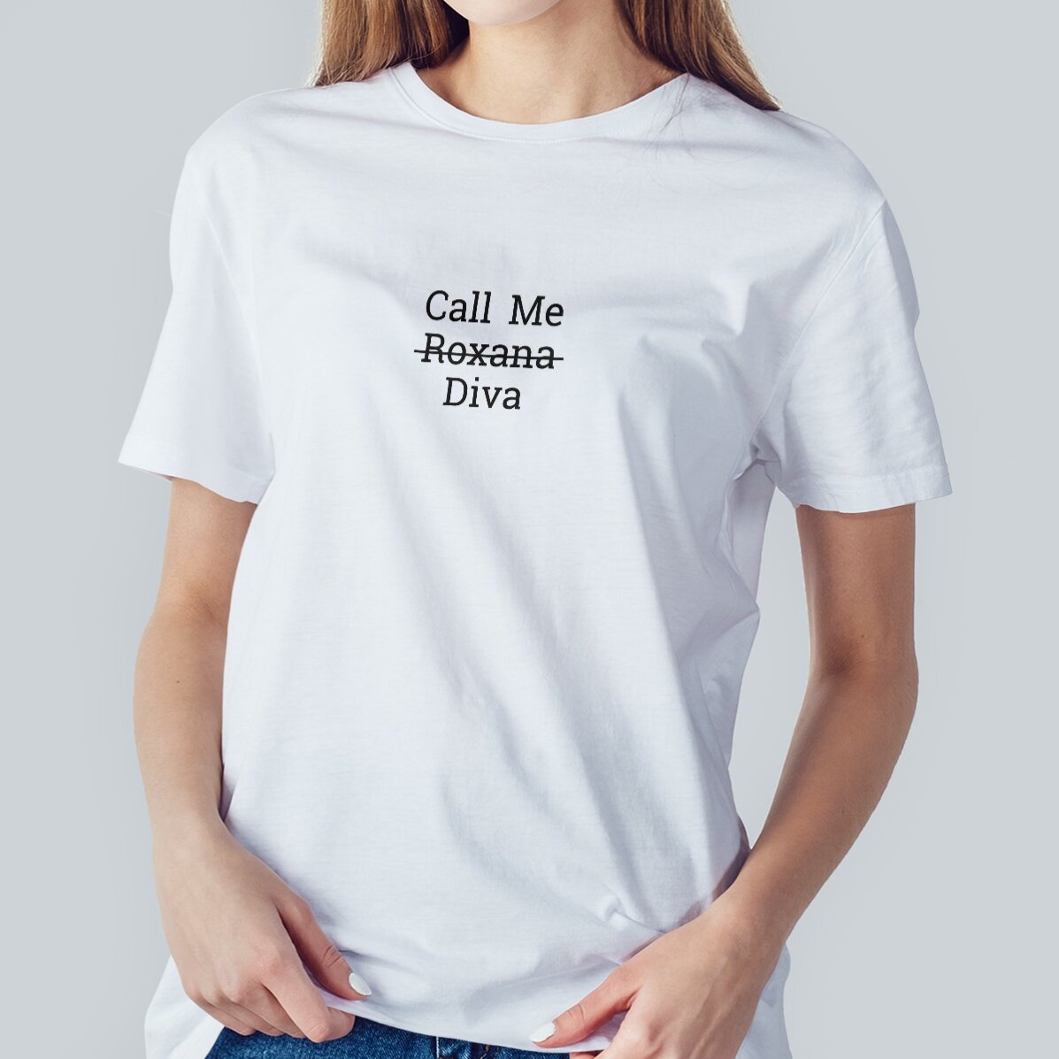 Bavlněné tričko s vlastním nápisem – Call me