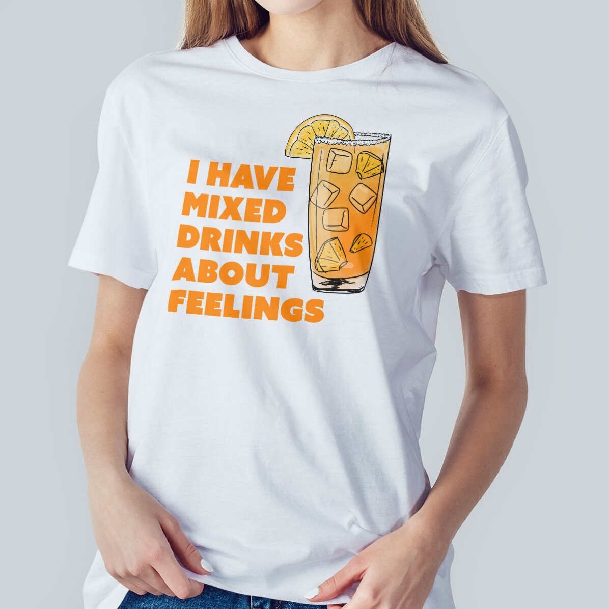 Bavlněné tričko s vlastním nápisem – Drinking