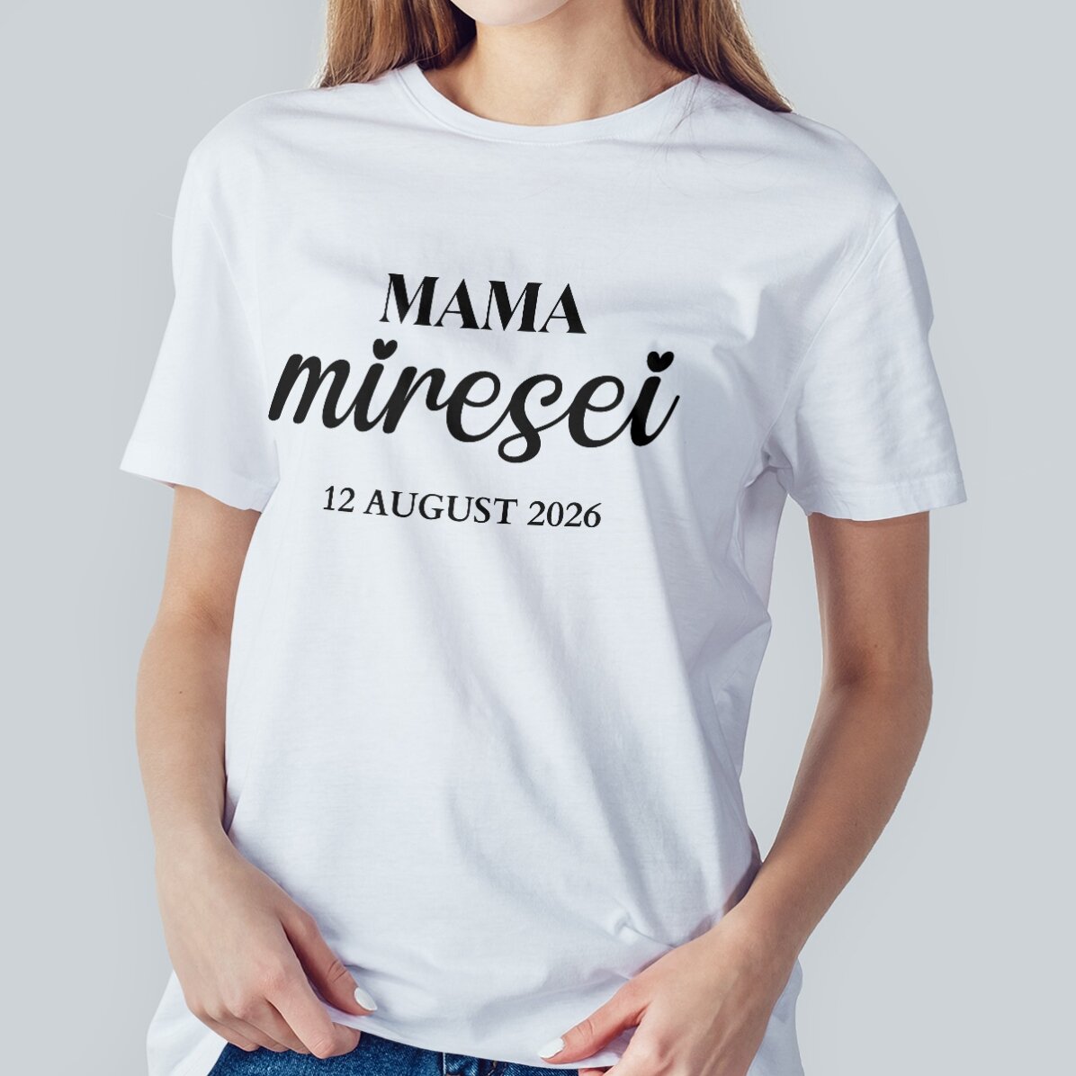 Bavlněné tričko s vlastním nápisem – Tým nevěsty