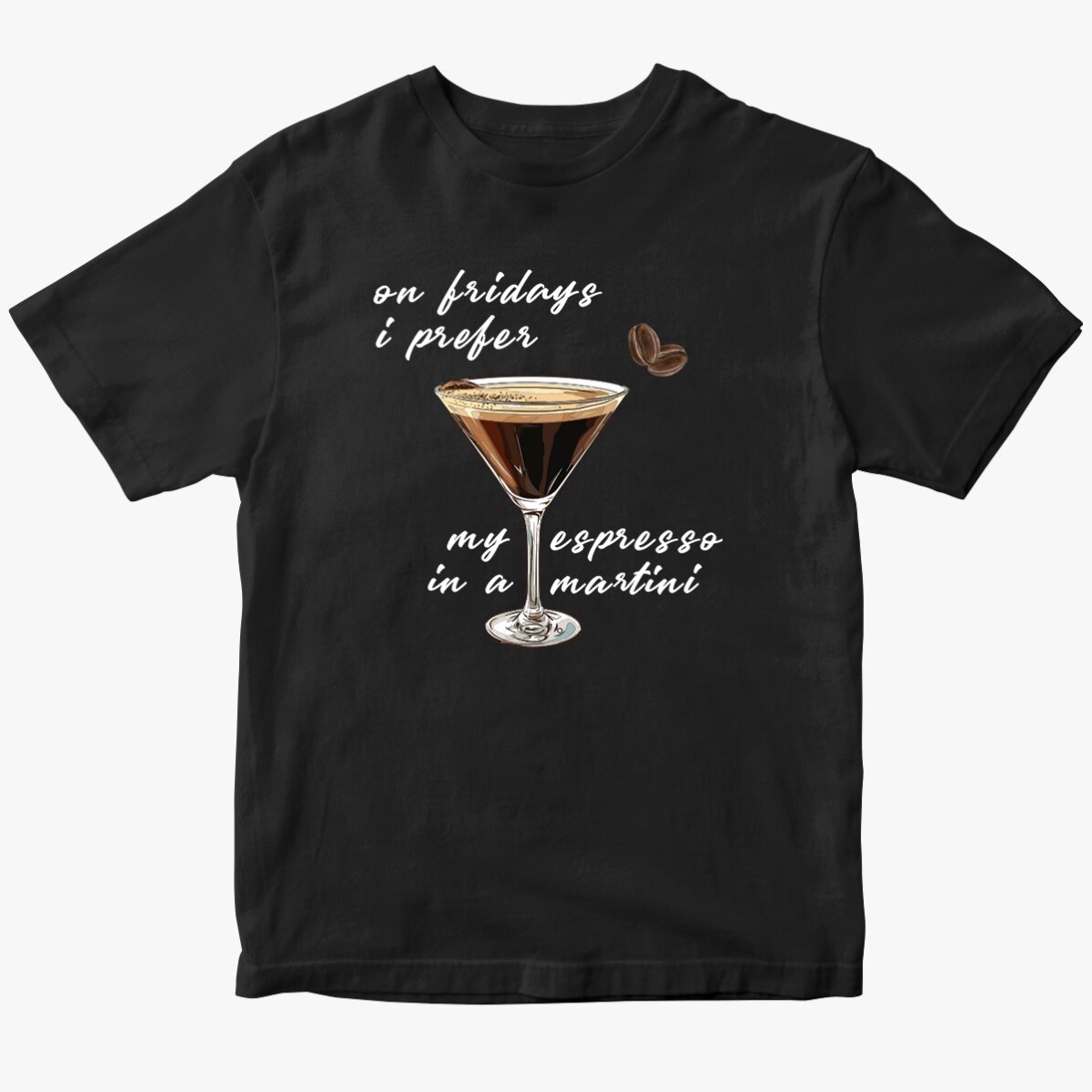 Bavlněné tričko s vlastním nápisem – Espresso Martini