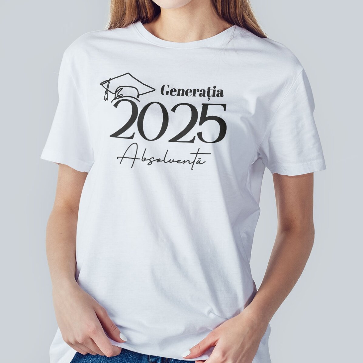 Bavlněné tričko s vlastním nápisem – Graduation
