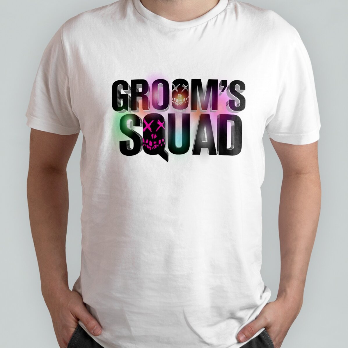Bavlněné tričko s vlastním nápisem – Groom