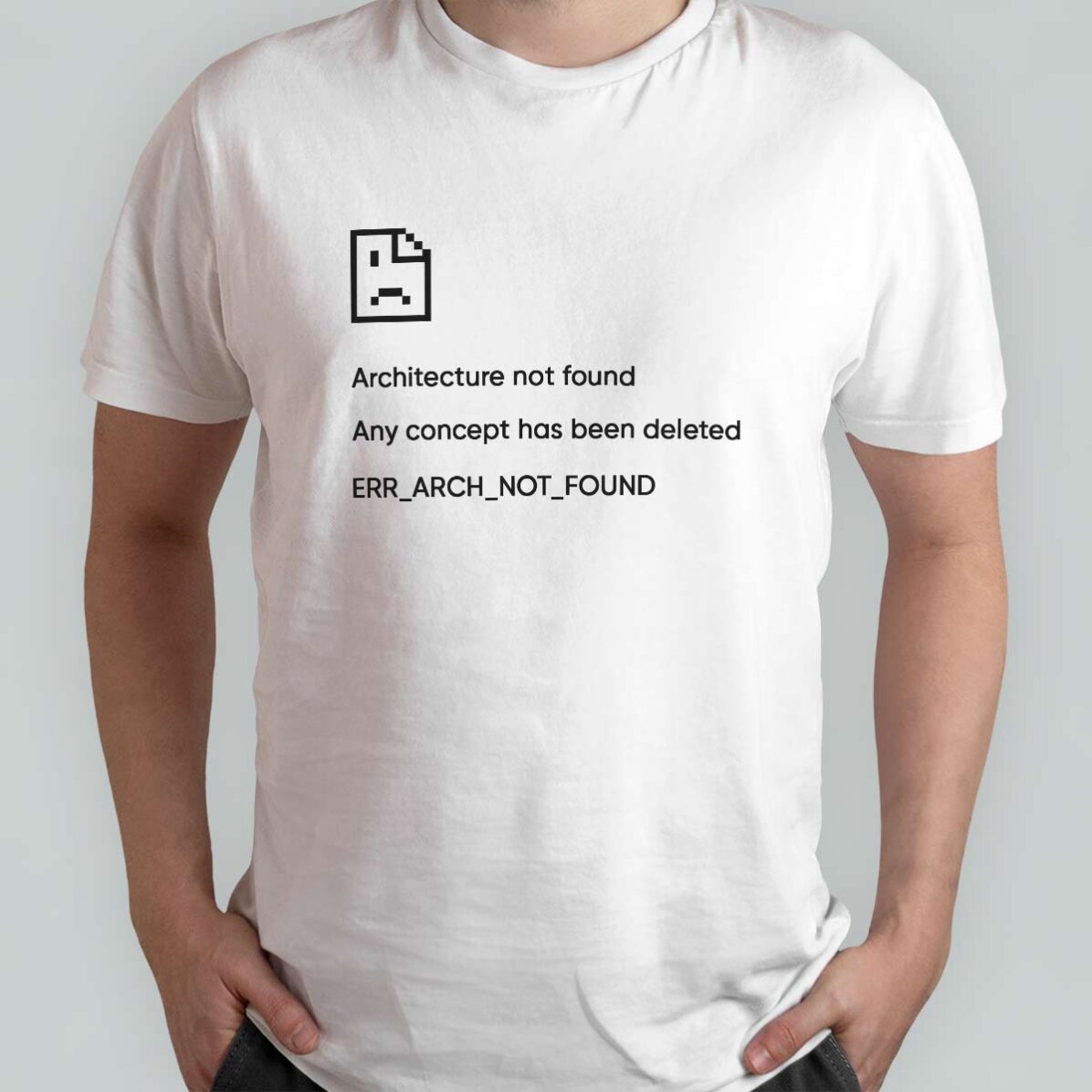 Bavlněné tričko s vlastním textem – Not Found
