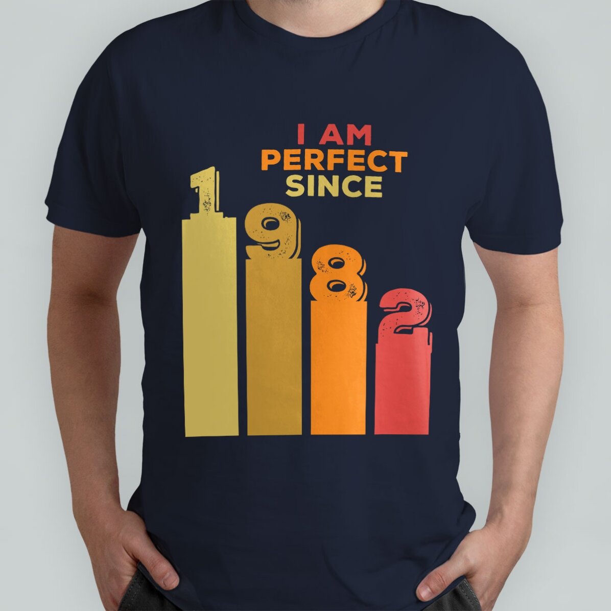 Bavlněné tričko s vlastním nápisem – Perfect since