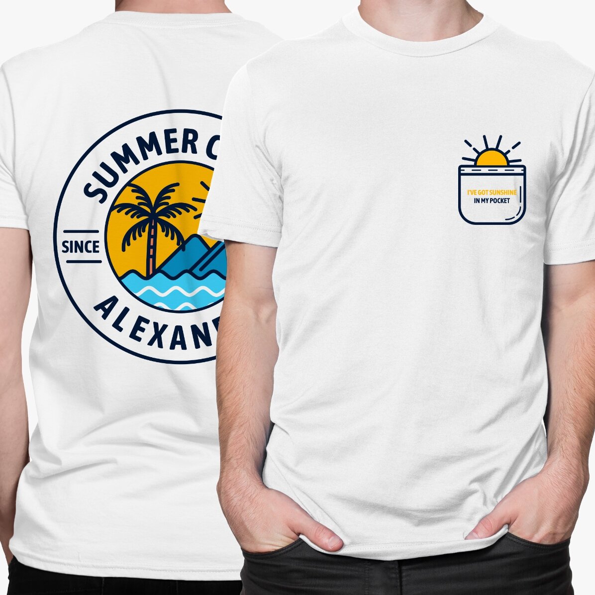 Bavlněné tričko s vlastním nápisem – Summer child