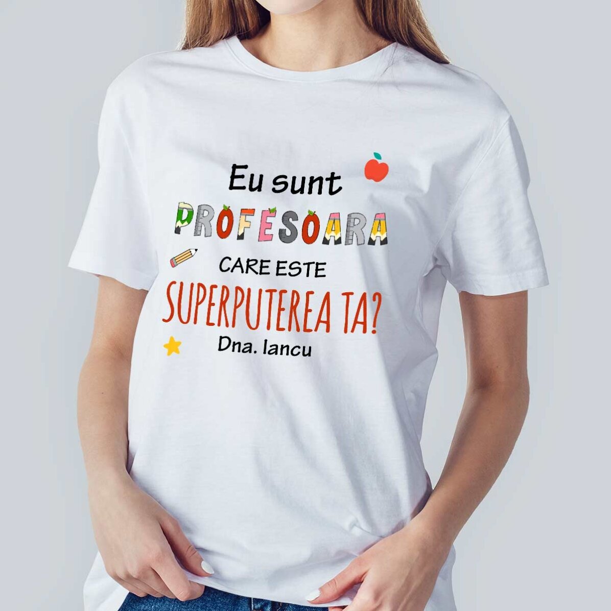Bavlněné tričko s vlastním nápisem – Superpower