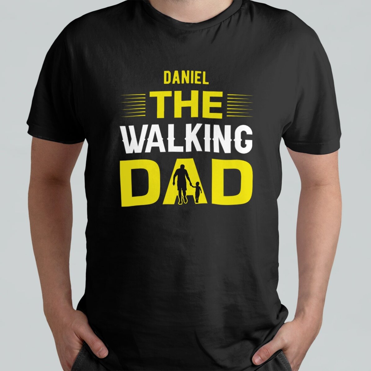 Bavlněné tričko s vlastním nápisem – The Walking Dad