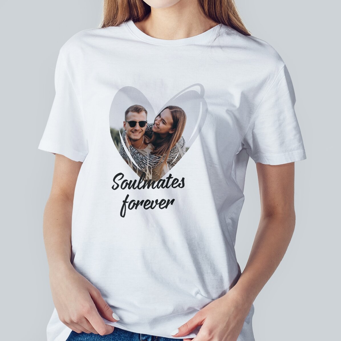 Tričko s vlastní fotografií a textem – Love