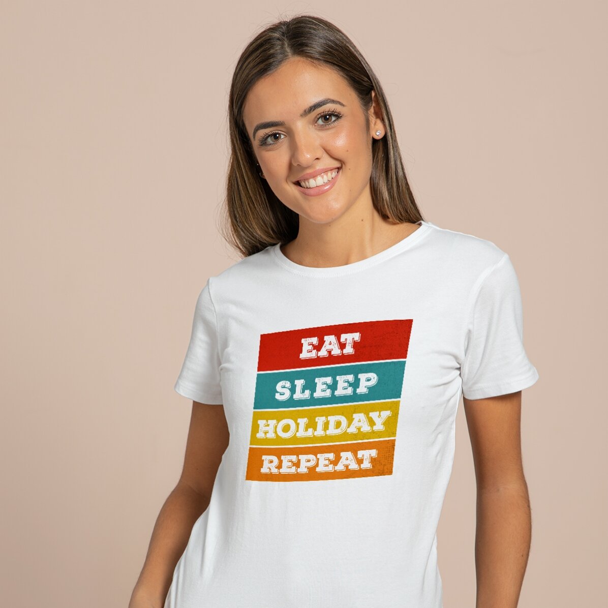 Tričko s vlastním nápisem – Eat. Sleep...