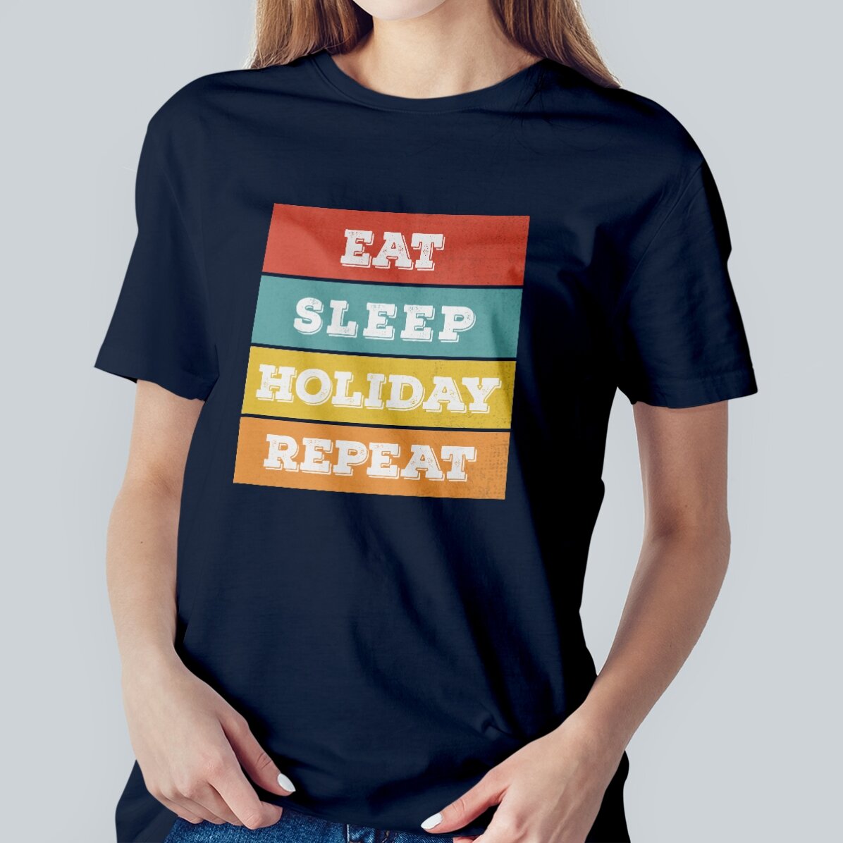 Tričko s vlastním nápisem – Eat. Sleep...