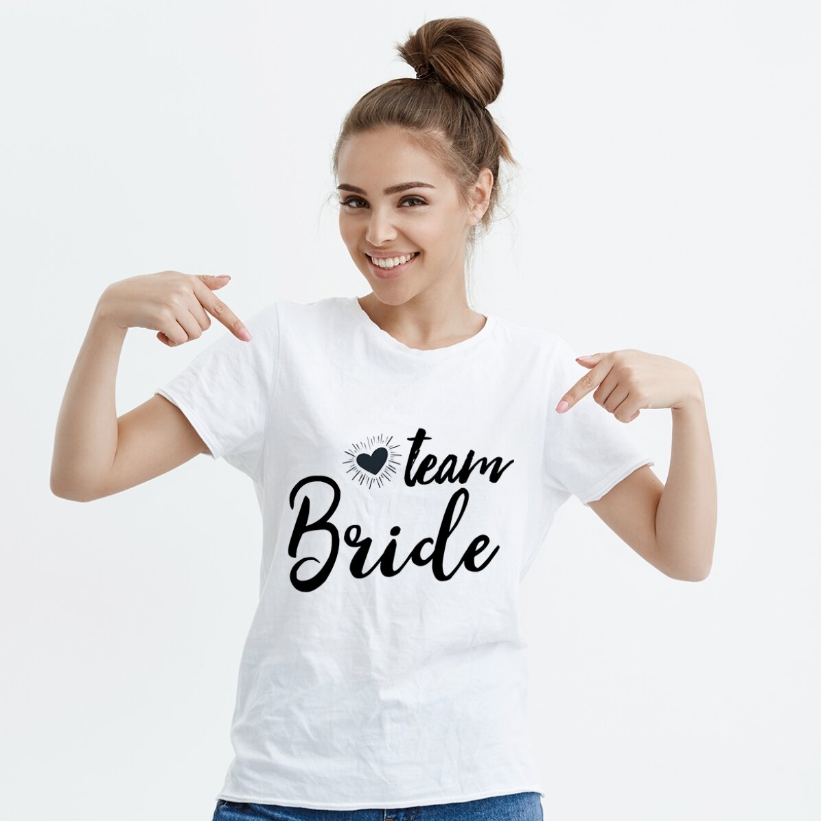 Tričko s vlastním textem – Team Bride