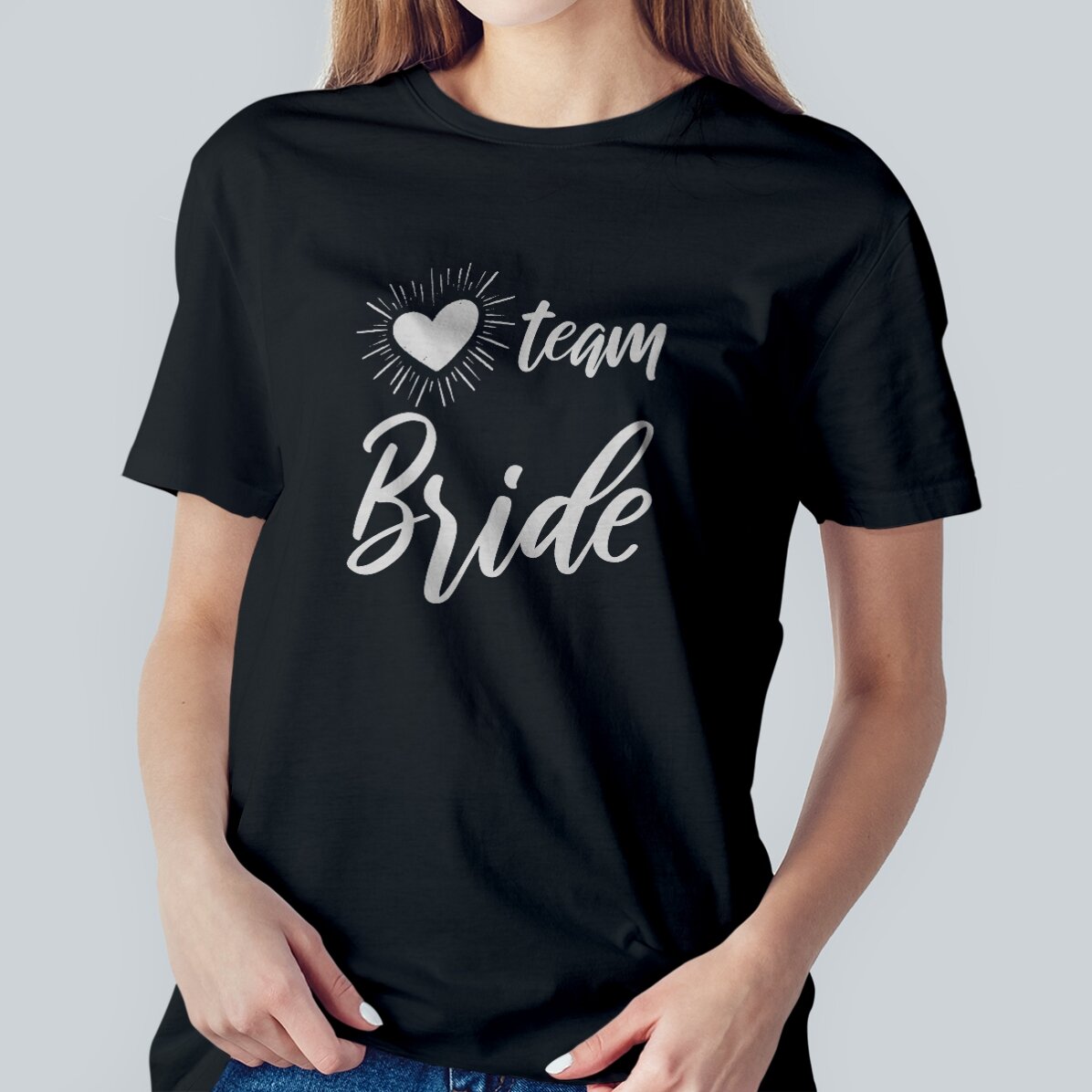 Tričko s vlastním textem – Team Bride