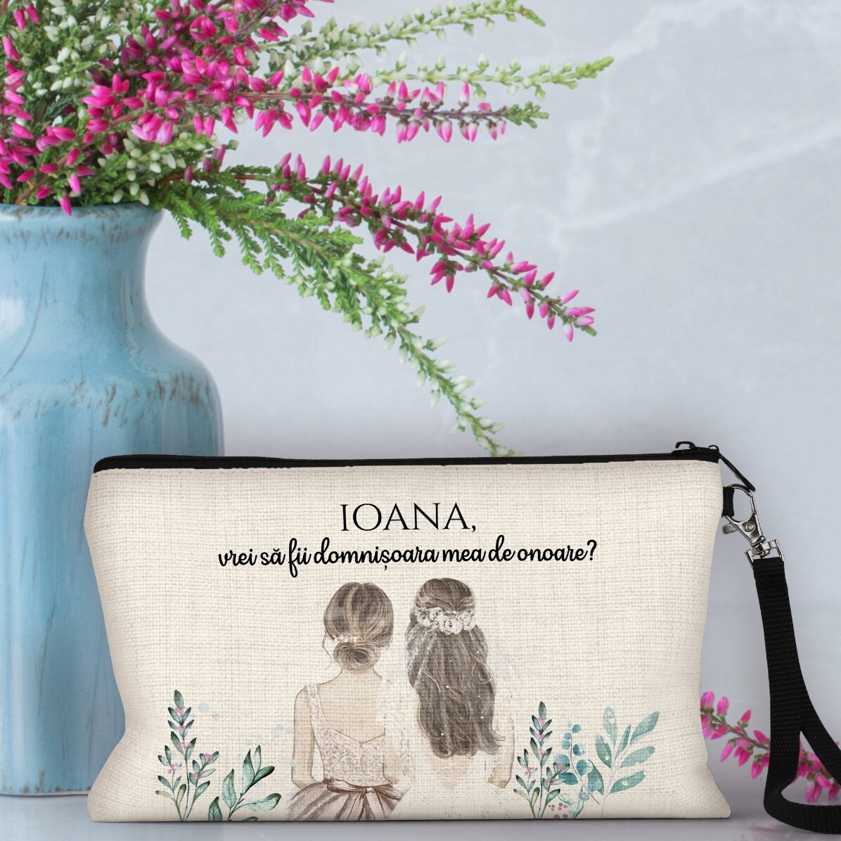 Personalizovaná sada na líčení s nápisem – družička
