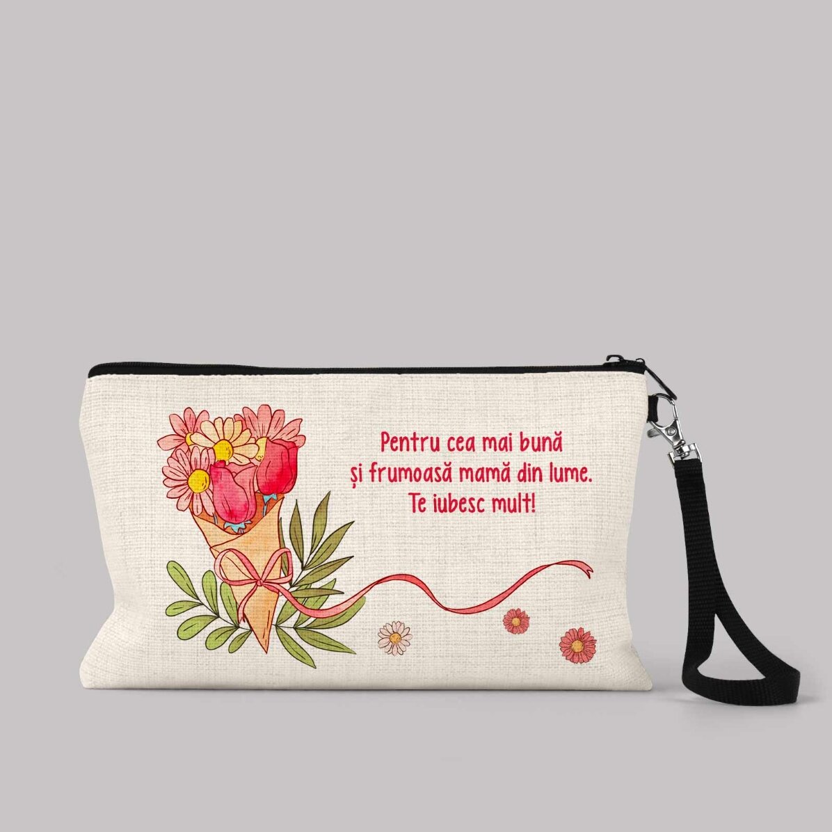 Personalizovaná sada na líčení s nápisem – Flowers