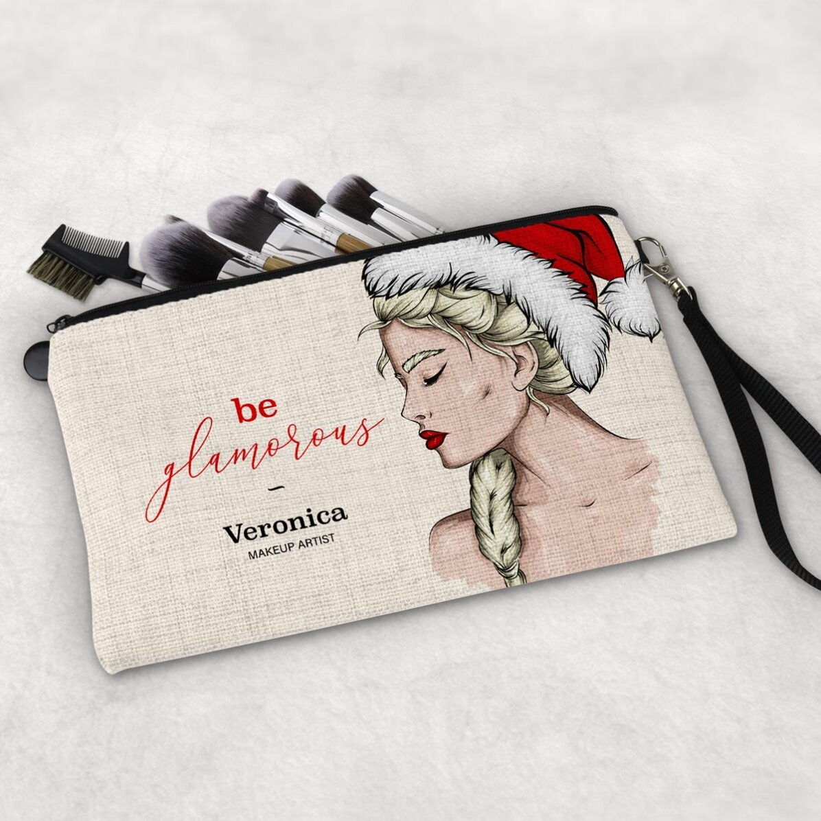 Personalizovaná kosmetická sada s nápisem „Glamorous Christmas“