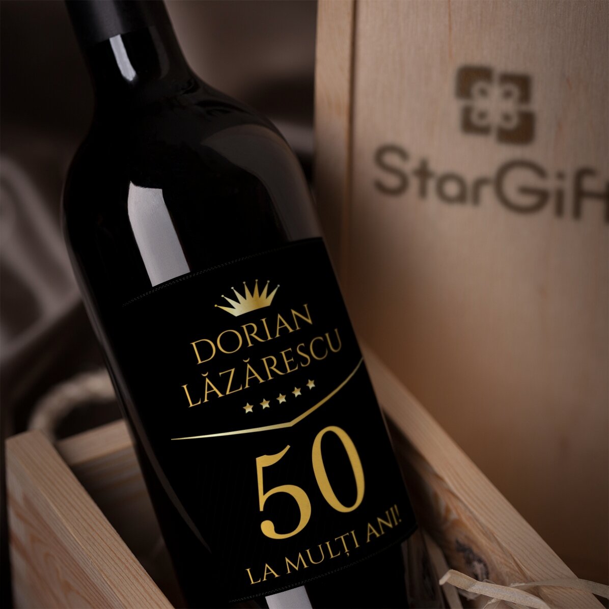 Víno s vlastním textem k narozeninám – Premium Gift