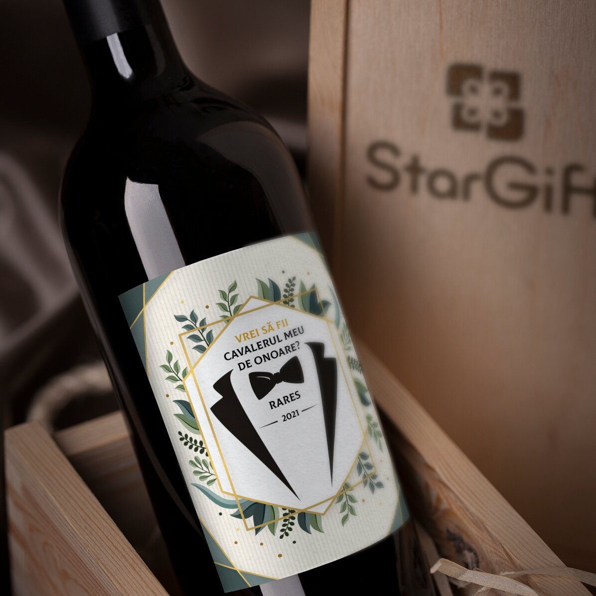 Víno s vlastním textem – Will you be my groomsman?
